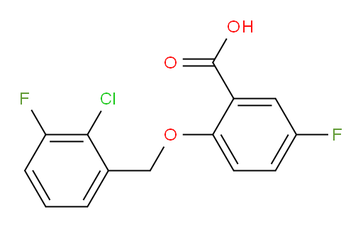 2-((2-chloro-3-fluorobenzyl)oxy)-5-fluorobenzoic acid