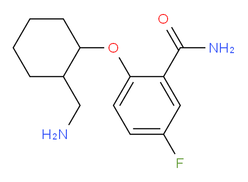 2-((2-(aminomethyl)cyclohexyl)oxy)-5-fluorobenzamide
