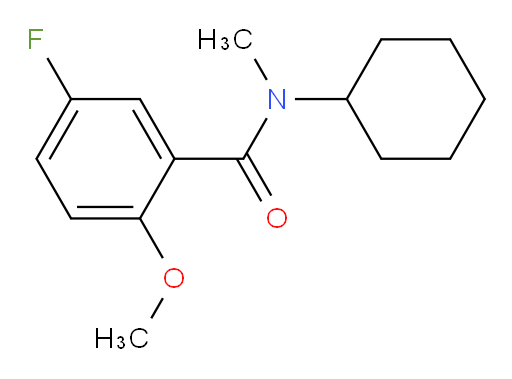 N-cyclohexyl-5-fluoro-2-methoxy-N-methylbenzamide
