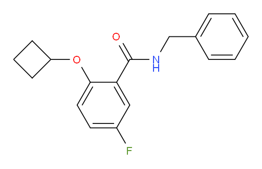 N-benzyl-2-cyclobutoxy-5-fluorobenzamide