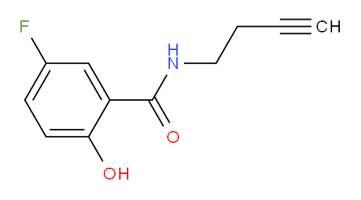 N-(but-3-yn-1-yl)-5-fluoro-2-hydroxybenzamide