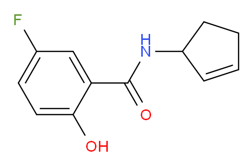 N-(cyclopent-2-en-1-yl)-5-fluoro-2-hydroxybenzamide