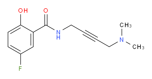 N-(4-(dimethylamino)but-2-yn-1-yl)-5-fluoro-2-hydroxybenzamide
