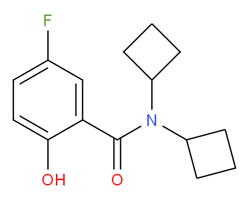 N,N-dicyclobutyl-5-fluoro-2-hydroxybenzamide