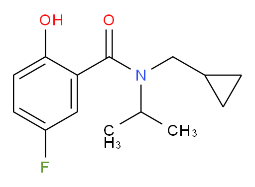N-(cyclopropylmethyl)-5-fluoro-2-hydroxy-N-isopropylbenzamide