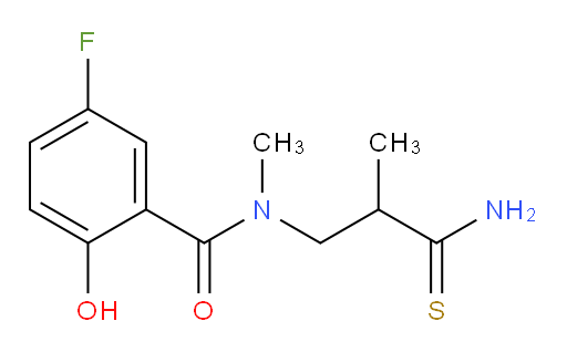 N-(3-amino-2-methyl-3-thioxopropyl)-5-fluoro-2-hydroxy-N-methylbenzamide
