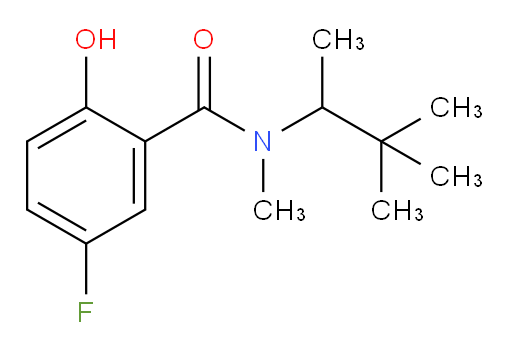 N-(3,3-dimethylbutan-2-yl)-5-fluoro-2-hydroxy-N-methylbenzamide