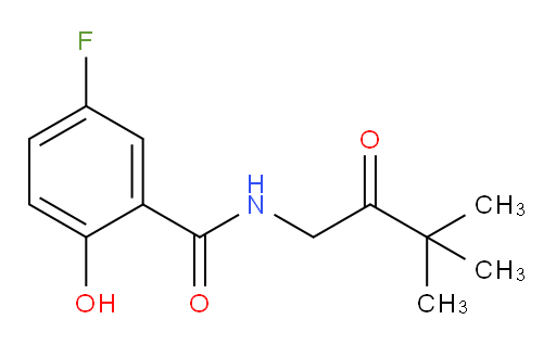 N-(3,3-dimethyl-2-oxobutyl)-5-fluoro-2-hydroxybenzamide