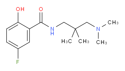 N-(3-(dimethylamino)-2,2-dimethylpropyl)-5-fluoro-2-hydroxybenzamide