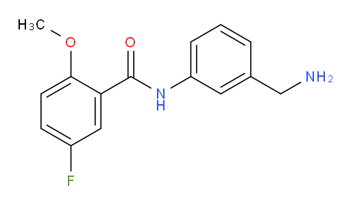 N-(3-(aminomethyl)phenyl)-5-fluoro-2-methoxybenzamide