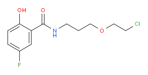 N-(3-(2-chloroethoxy)propyl)-5-fluoro-2-hydroxybenzamide