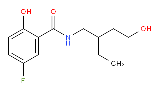 N-(2-ethyl-4-hydroxybutyl)-5-fluoro-2-hydroxybenzamide