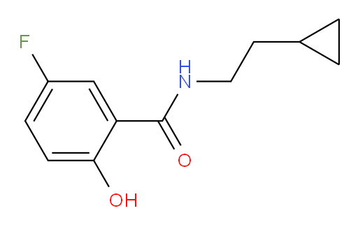 N-(2-cyclopropylethyl)-5-fluoro-2-hydroxybenzamide