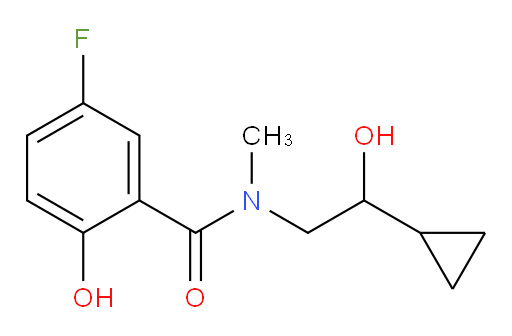 N-(2-cyclopropyl-2-hydroxyethyl)-5-fluoro-2-hydroxy-N-methylbenzamide