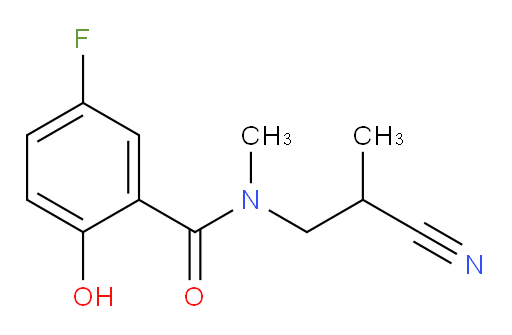N-(2-cyanopropyl)-5-fluoro-2-hydroxy-N-methylbenzamide