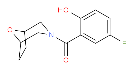 8-oxa-3-azabicyclo[3.2.1]octan-3-yl(5-fluoro-2-hydroxyphenyl)methanone