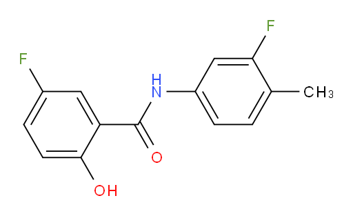 5-fluoro-N-(3-fluoro-4-methylphenyl)-2-hydroxybenzamide