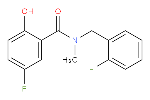 5-fluoro-N-(2-fluorobenzyl)-2-hydroxy-N-methylbenzamide