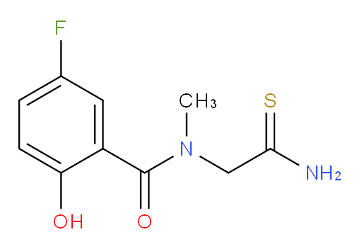 N-(2-amino-2-thioxoethyl)-5-fluoro-2-hydroxy-N-methylbenzamide