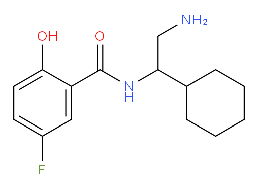 N-(2-amino-1-cyclohexylethyl)-5-fluoro-2-hydroxybenzamide