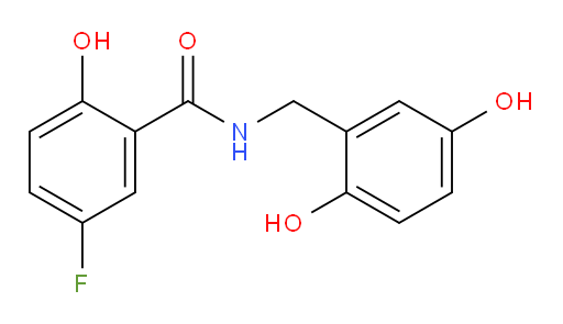 N-(2,5-dihydroxybenzyl)-5-fluoro-2-hydroxybenzamide