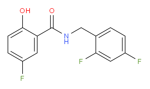 N-(2,4-difluorobenzyl)-5-fluoro-2-hydroxybenzamide