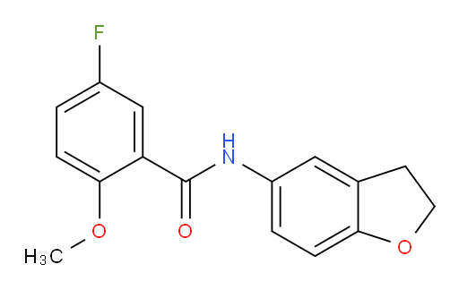 N-(2,3-dihydrobenzofuran-5-yl)-5-fluoro-2-methoxybenzamide