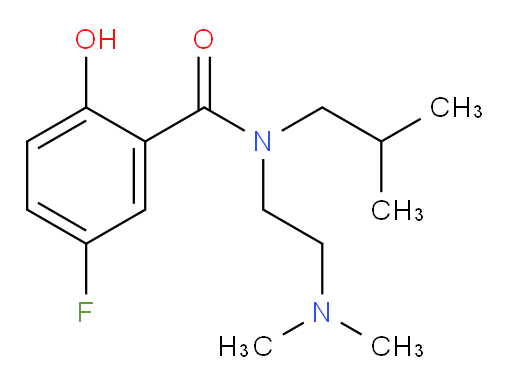 N-(2-(dimethylamino)ethyl)-5-fluoro-2-hydroxy-N-isobutylbenzamide