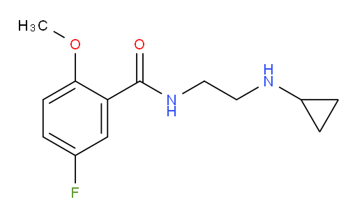 N-(2-(cyclopropylamino)ethyl)-5-fluoro-2-methoxybenzamide