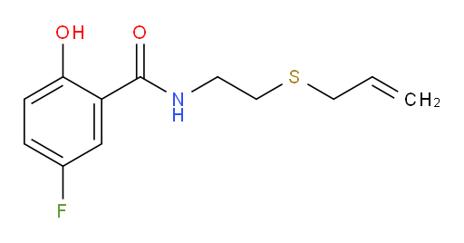 N-(2-(allylthio)ethyl)-5-fluoro-2-hydroxybenzamide