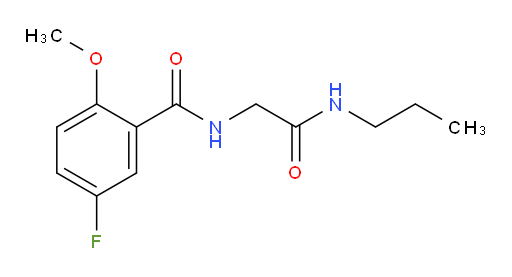 5-fluoro-2-methoxy-N-(2-oxo-2-(propylamino)ethyl)benzamide