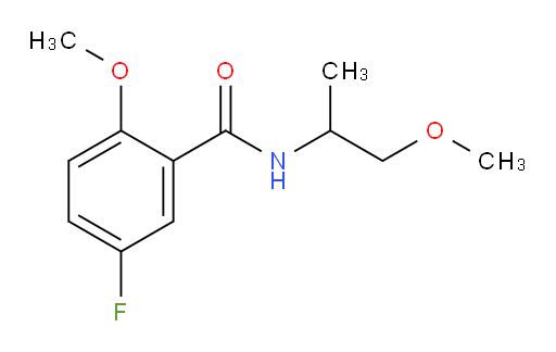 5-fluoro-2-methoxy-N-(1-methoxypropan-2-yl)benzamide