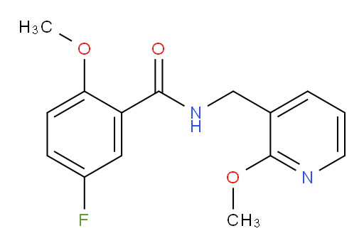 5-fluoro-2-methoxy-N-((2-methoxypyridin-3-yl)methyl)benzamide