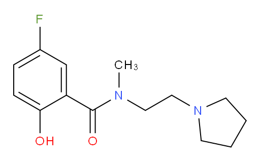 5-fluoro-2-hydroxy-N-methyl-N-(2-(pyrrolidin-1-yl)ethyl)benzamide