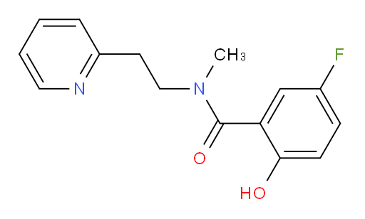 5-fluoro-2-hydroxy-N-methyl-N-(2-(pyridin-2-yl)ethyl)benzamide