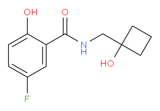 5-fluoro-2-hydroxy-N-((1-hydroxycyclobutyl)methyl)benzamide