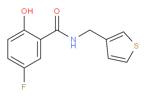 5-fluoro-2-hydroxy-N-(thiophen-3-ylmethyl)benzamide