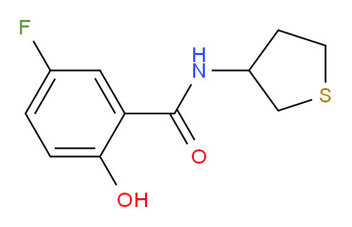 5-fluoro-2-hydroxy-N-(tetrahydrothiophen-3-yl)benzamide