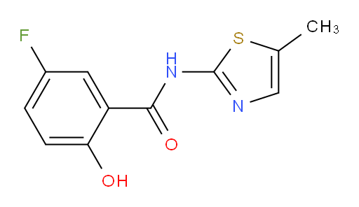 5-fluoro-2-hydroxy-N-(5-methylthiazol-2-yl)benzamide