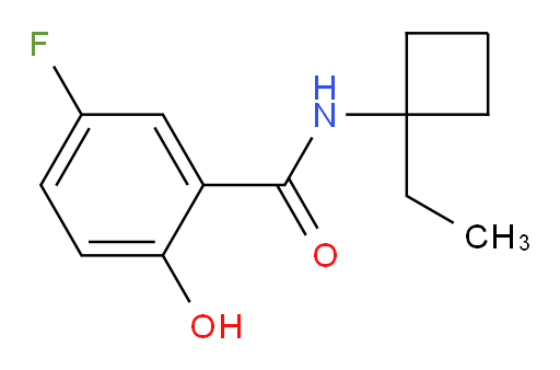 N-(1-ethylcyclobutyl)-5-fluoro-2-hydroxybenzamide