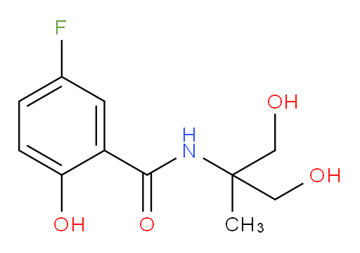 N-(1,3-dihydroxy-2-methylpropan-2-yl)-5-fluoro-2-hydroxybenzamide