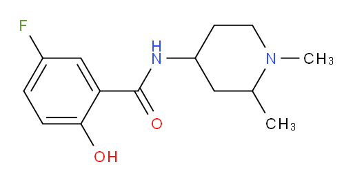 N-(1,2-dimethylpiperidin-4-yl)-5-fluoro-2-hydroxybenzamide