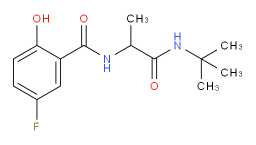 N-(1-(tert-butylamino)-1-oxopropan-2-yl)-5-fluoro-2-hydroxybenzamide