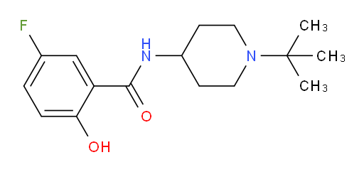 N-(1-(tert-butyl)piperidin-4-yl)-5-fluoro-2-hydroxybenzamide