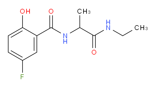 N-(1-(ethylamino)-1-oxopropan-2-yl)-5-fluoro-2-hydroxybenzamide