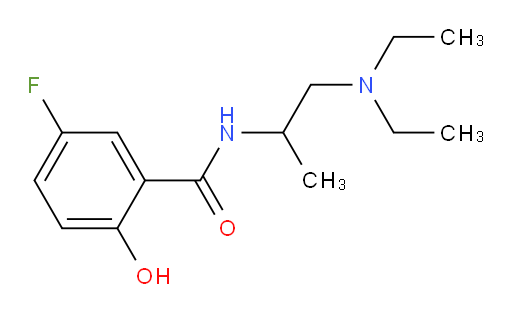 N-(1-(diethylamino)propan-2-yl)-5-fluoro-2-hydroxybenzamide