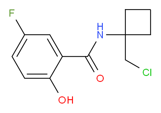 N-(1-(chloromethyl)cyclobutyl)-5-fluoro-2-hydroxybenzamide