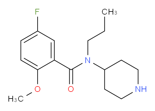 5-fluoro-2-methoxy-N-(piperidin-4-yl)-N-propylbenzamide