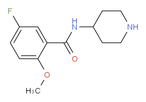 5-fluoro-2-methoxy-N-(piperidin-4-yl)benzamide