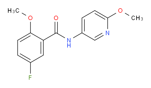 5-fluoro-2-methoxy-N-(6-methoxypyridin-3-yl)benzamide